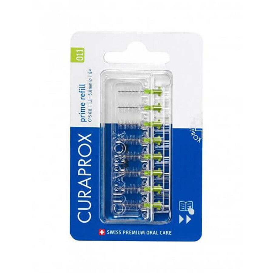 Curaprox CPS 011 Prime Refill Replacement Interdental Brush 8 pcs