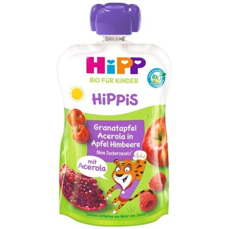 HiPP Bio HiPP BIO Hippis 100% fruit Appel-Malina-Granaat-Acerola 100 g