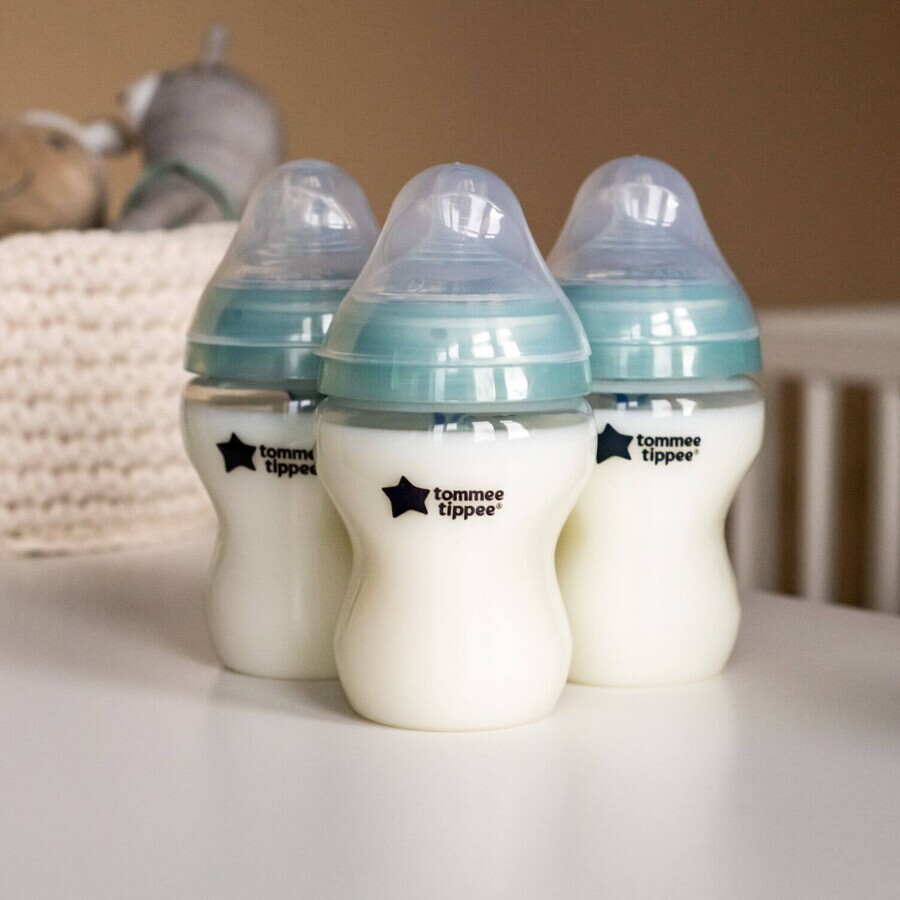 Tommee Tippee CTN ADVANCED ANTI-COLIC Biberón de flujo lento 260 ml 0m+, 3 pcs