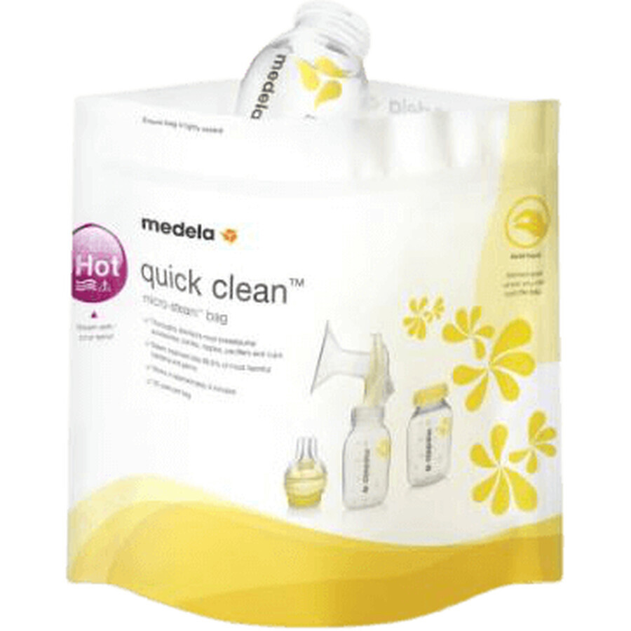 Medela Quick Clean Bolsas de limpieza para microondas 5 uds.