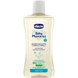 Chicco Baby Moments Shampoo delicato per capelli e corpo 92% ingredienti naturali 200 ml