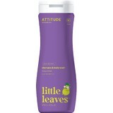 Attitude Baby Körperseife und Shampoo (2 in 1) mit Vanille- und Birnengeschmack Kleine Blätter 473 ml