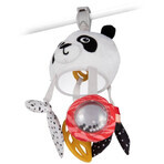 Canpol niños sensorial niños colgante viaje colgante Panda Panda juguete con clip BabiesBoo clip