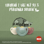 Nuk for NATURE suzetă latex 6-18m. BOX roșu 2 buc