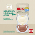 Nuk for NATURE suzetă latex 6-18m. BOX roșu 2 buc