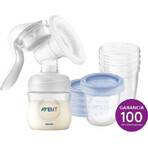 Philips Avent Extractor de leche manual + VIA 180 ml