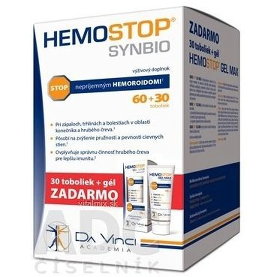 Hemostop SYNBIO 60+30 Kapseln + kostenloses Gel 75 ml