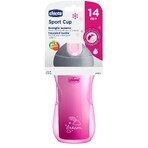 Chicco Mug Sport thermos con cannuccia rosa 14m+ 266 ml