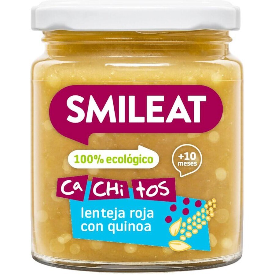 Smileat Organic red lentils Vegetable snack with quinoa 230 g