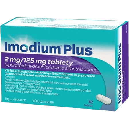 Imodium Plus 2mg/125mg compresse