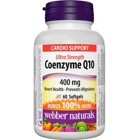 Webber Naturals Coenzym Q10 EXTRA STRONG 60 Kapseln