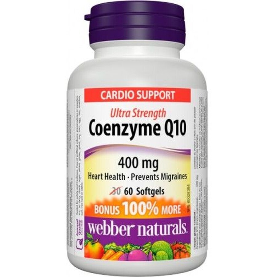 Webber Naturals Coenzym Q10 EXTRA STRONG 60 Kapseln