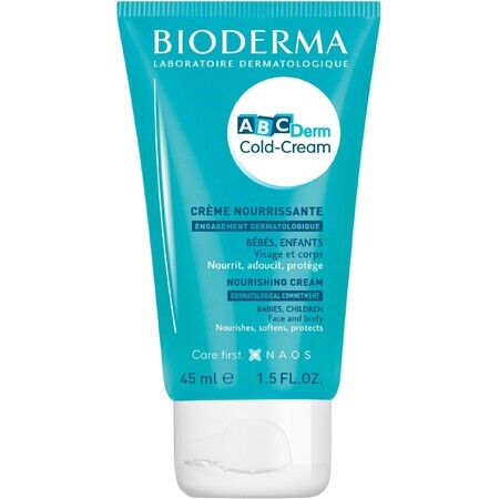 Bioderma ABCDerm Koude Crème Voedende Beschermende Gezichtscrème 45 ml