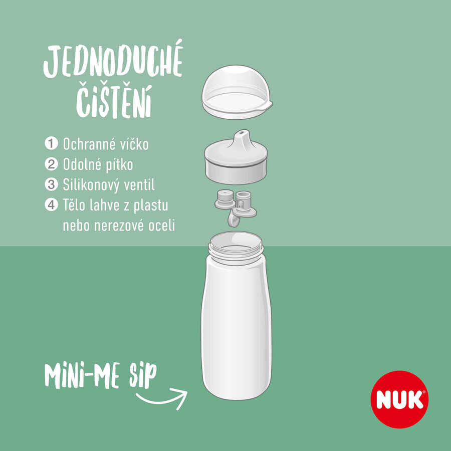 Nuk Plastic Mini-Me SIP groene fles 300 ml