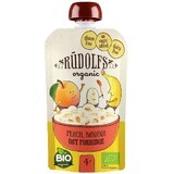 Rudolfs Bio-Fruchtsnack glutenfrei Pfirsich, Banane, Hafervollkornflocken 110 g