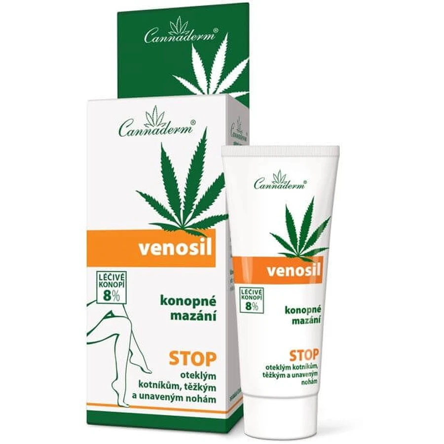 Cannaderm VENOSIL Lubrificante alla canapa per piedi stanchi 100 ml