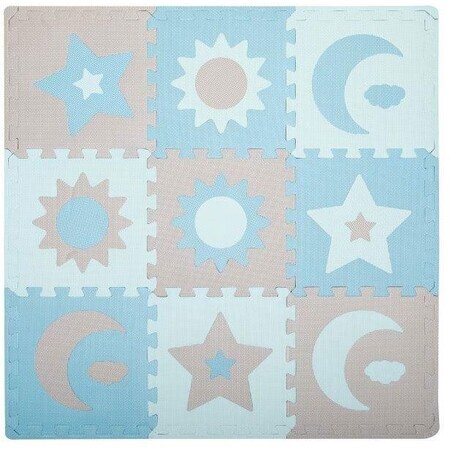 MoMi SKY SKY blau Schaumstoff-Puzzle-Spielmatte