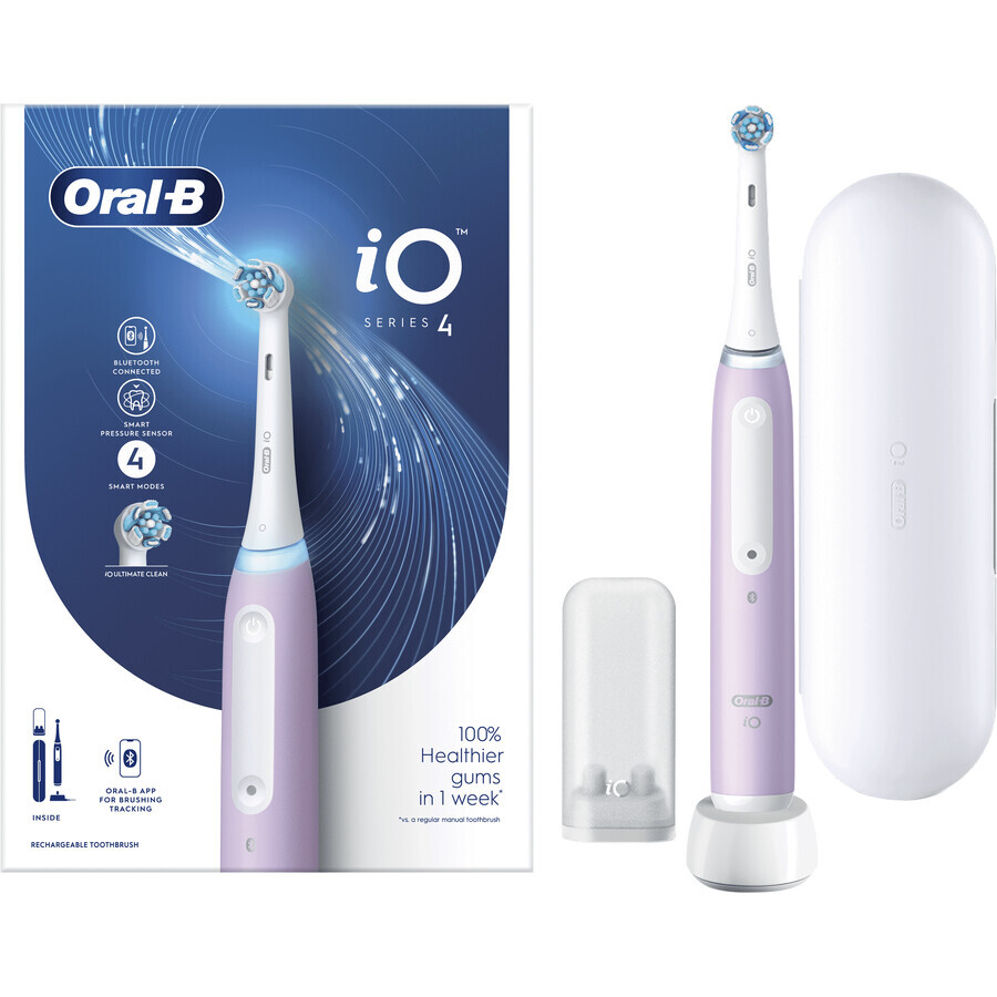 Oral-B EL.ZK iO Serie 4 Lavendel + Halter + Reisetasche