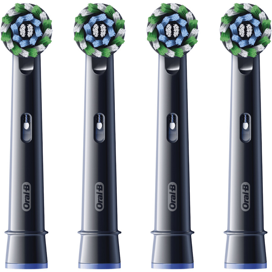 Oral-B Pro Cross Action têtes de brosse noires 4 pcs