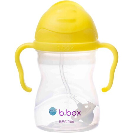 B. box b.box Cană cu paie lemon 240 ml