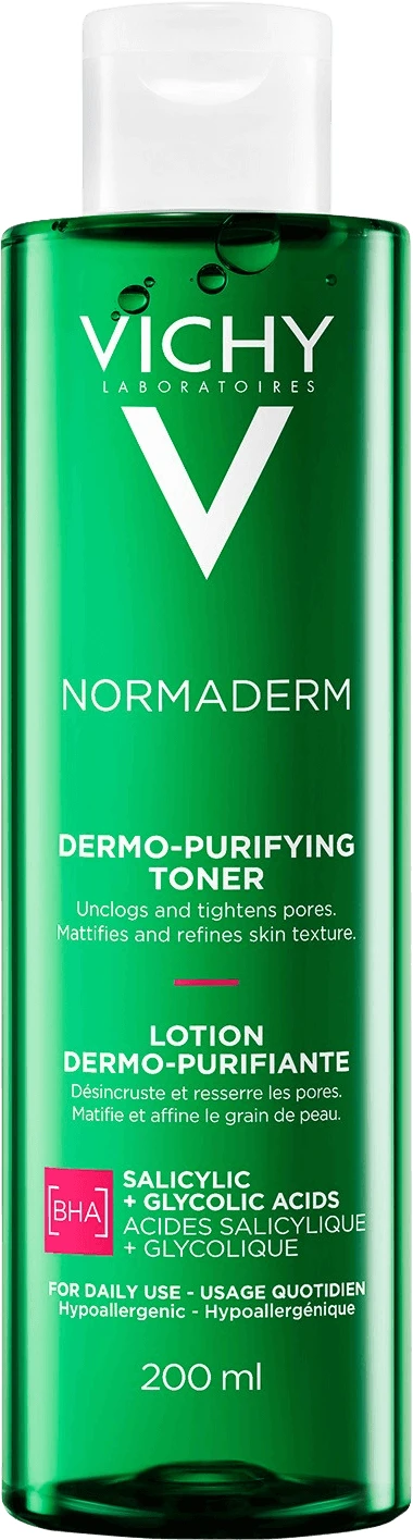 Vichy Normaderm Normaderm reinigendes adstringierendes Gesichtswasser neue Formel 200 ml