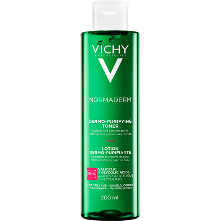 Vichy Normaderm Cleansing Astringent Toner formulă nouă 200 ml