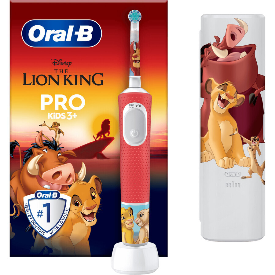 Brosse à dents électrique Oral-B Pro Kids avec motif Roi Lion