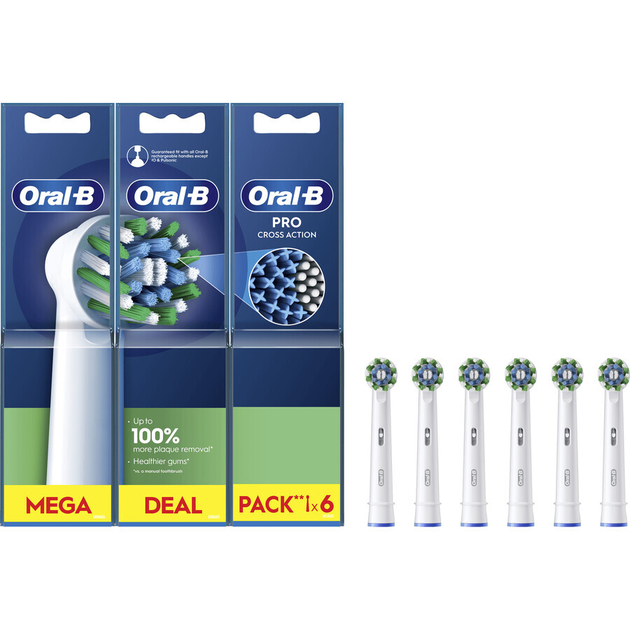 Oral-B Pro Cross Action Ersatzköpfe 6 Stück