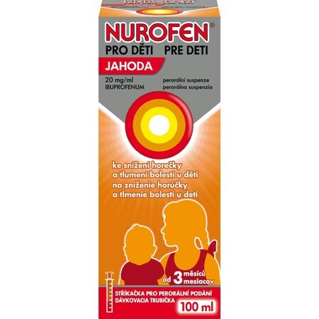 Nurofen pentru copii Căpșuni 100 ml