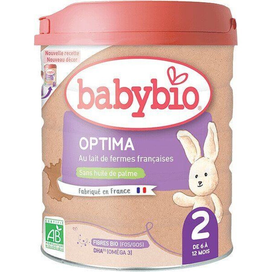 Babybio Optima 2 Continuation organic baby milk 800 g