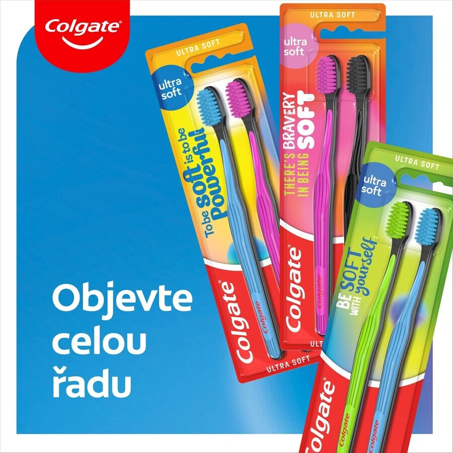 Cepillo de dientes Colgate Ultra Soft 2 piezas