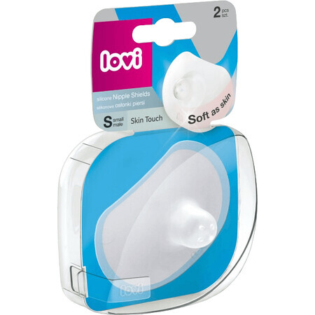 LOVI Silicone Nipple Protectors Skin Touch size S, small 2 pcs