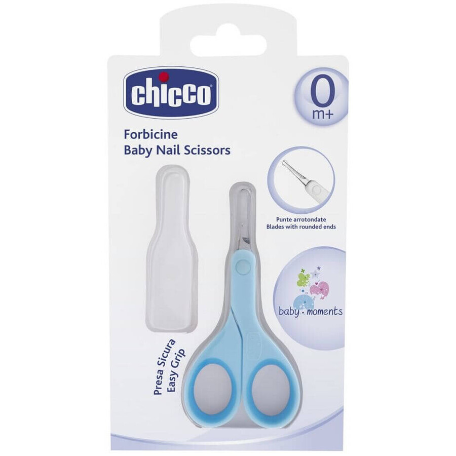 Chicco Schere mit runder blauer Spitze