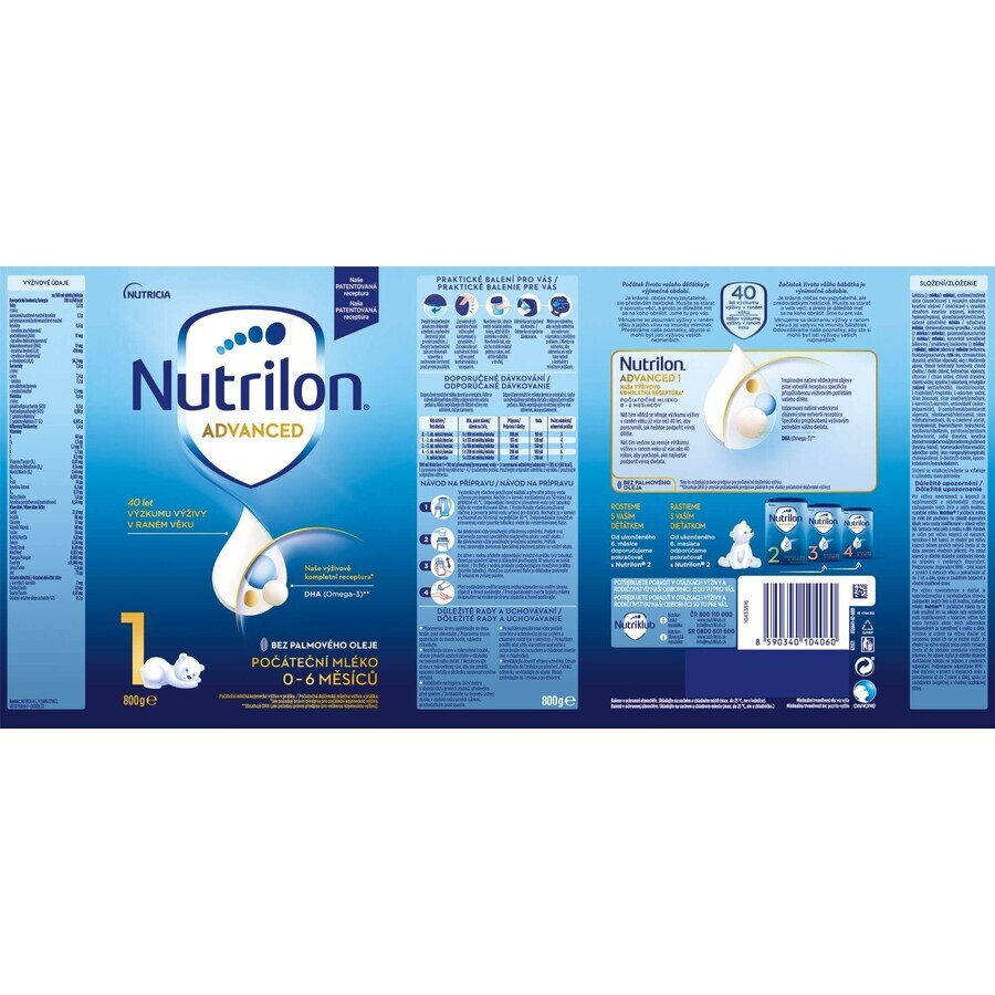 Nutrilon 1 Säuglingsmilchpulver 6 x 800 g