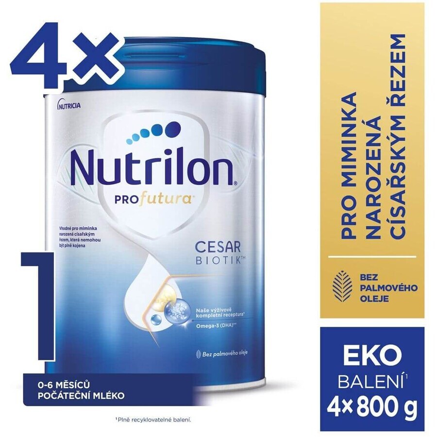 Nutrilon Cesarbiotik™ 1 infant milk from birth 4 x 800 g