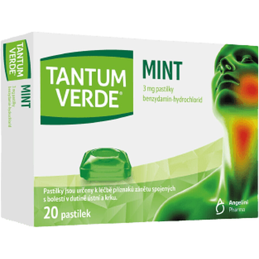 Tantum Grüne Pfefferminze 3 mg 20 Tabletten