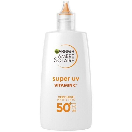 Garnier Ambre Solaire Fluido Antimanchas Super UV Diario con Vitamina C y FPS 50+, 40 ml