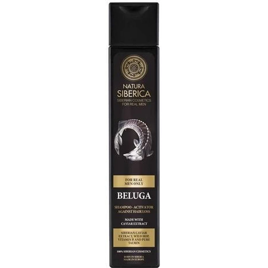 Natura Siberica Men Șampon activator împotriva căderii părului Beluga 250 ml