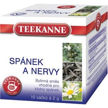 Teekanne Sleep and Nerves Herbal Herbal Blend, 10 x 2 g