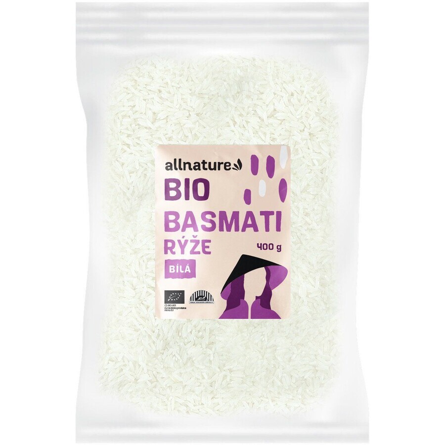 Allnature Organic Basmati White Rice 400 g