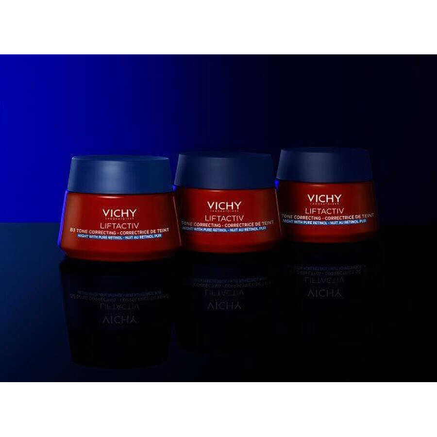 Vichy LIFTACTIV B3 Crème teintante de nuit au rétinol pur pour le renouvellement cellulaire des peaux hyperpigmentées 50 ml