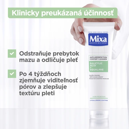 Mixa żel oczyszczający przeciw przebarwieniom 150 ml: ceny i cechy