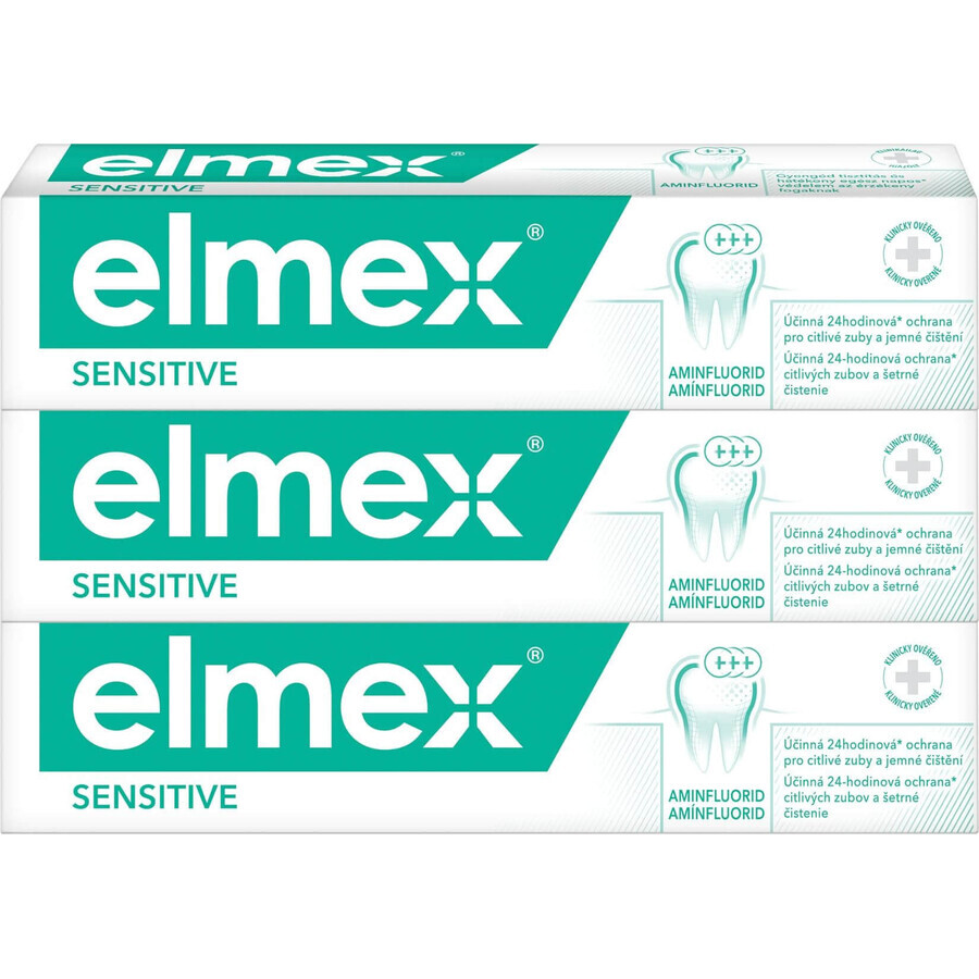 Elmex Sensitive Toothpaste pour dents sensibles 3 x 75 ml