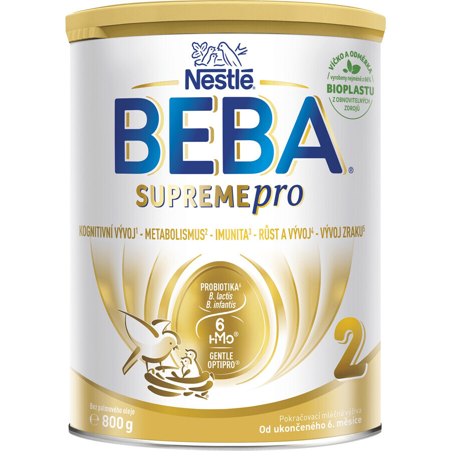 Nestlé Beba SUPREMEfor 2 lapte pentru sugari de la 6 luni 6HMO 800 g