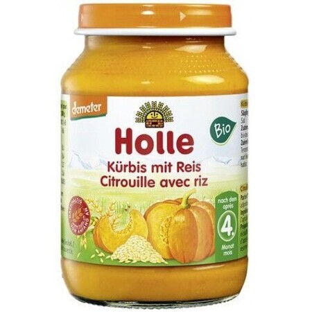 Holle organic baby snack for kids Pumpkin with rice 190 g