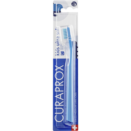 Curaprox Brosse à dents pour enfants 4-12 ans bleu