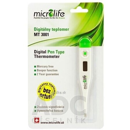 Digitales Thermometer Microlife MT 3001 grün