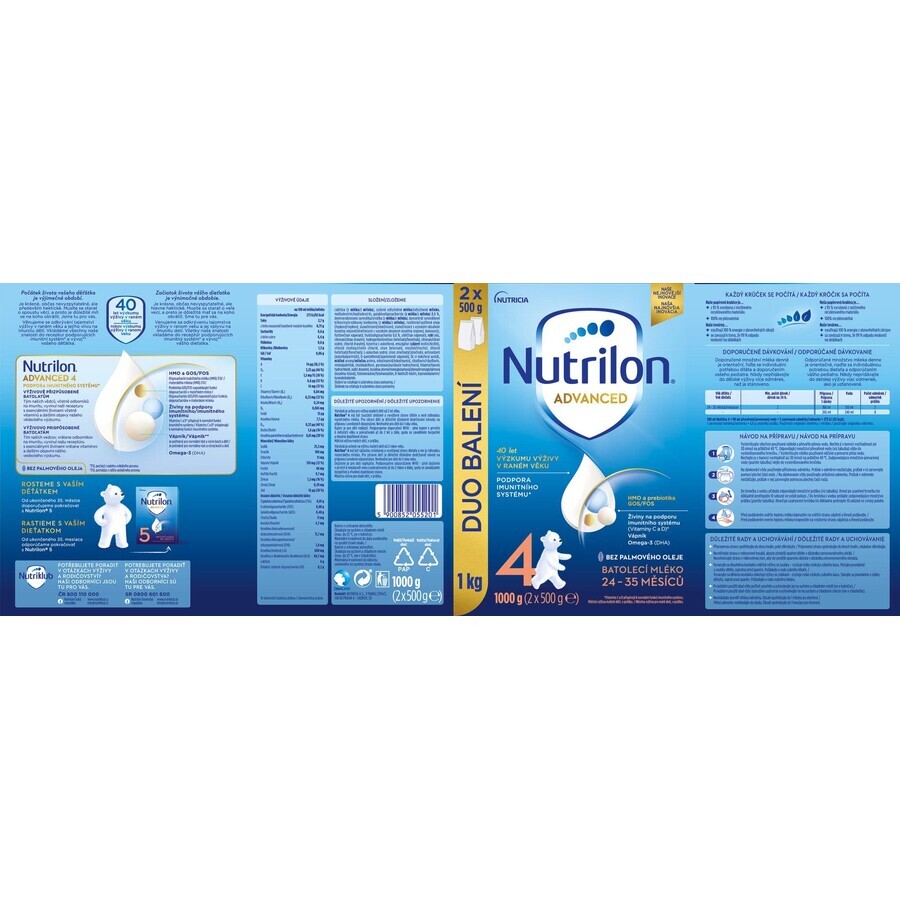 Nutrilon 4 latte per bambini in polvere 1000 g