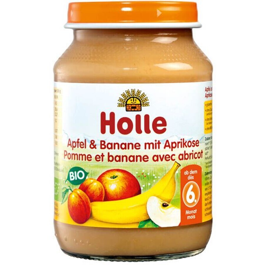 Holle organic baby snack Apples and bananas with apricots 190 g