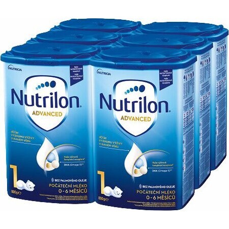 Nutrilon 1 Advanced Säuglingsmilchpulver 6 x 800 g